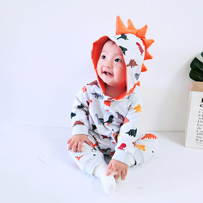 Dinosaur baby footie