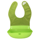 Cartoon silicone baby bib