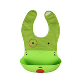 Cartoon silicone baby bib