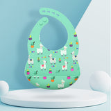 Silicone baby eating bib