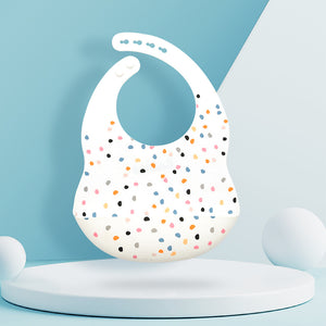 Silicone baby eating bib