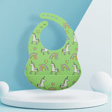 Silicone baby eating bib