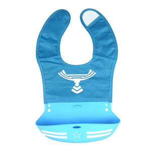 Cartoon silicone baby bib