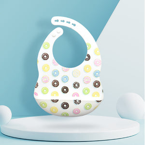 Silicone baby eating bib