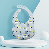 Silicone baby eating bib