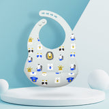 Silicone baby eating bib