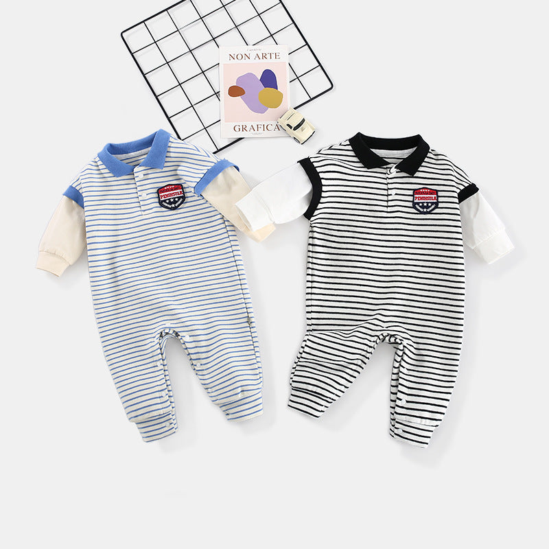 Baby Striped Footies